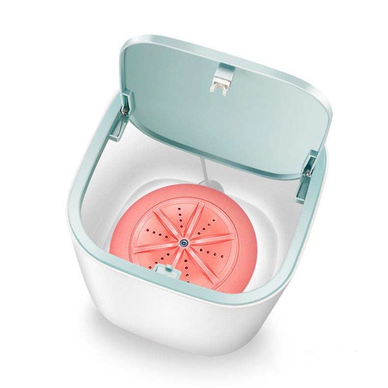 DecoRight Mini Laundry Bucket Washer – Portable Turbo Washing Machine for Dorm, Underwear & Socks