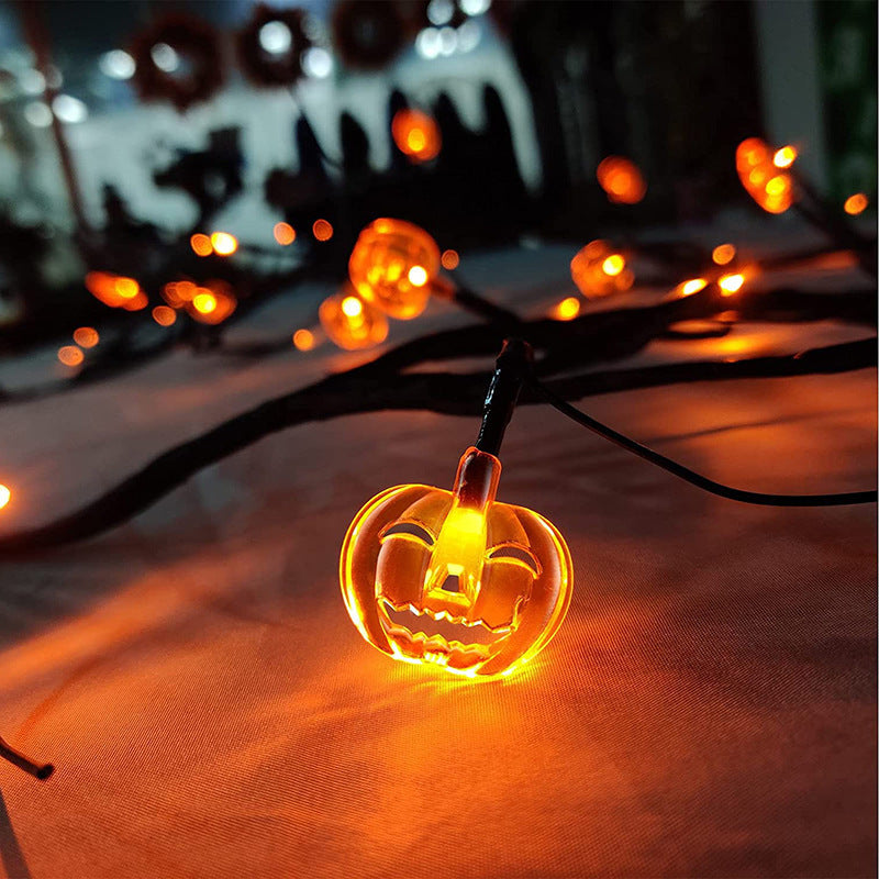 Halloween LED Willow Vine String Lights | Bat & Pumpkin Party Décor – DecoRight