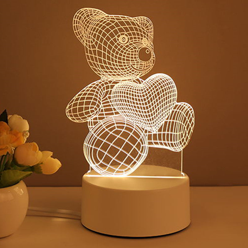 3D Acrylic USB LED Night Light | Neon Sign Room Decor & Gift Lamp – DecoRight