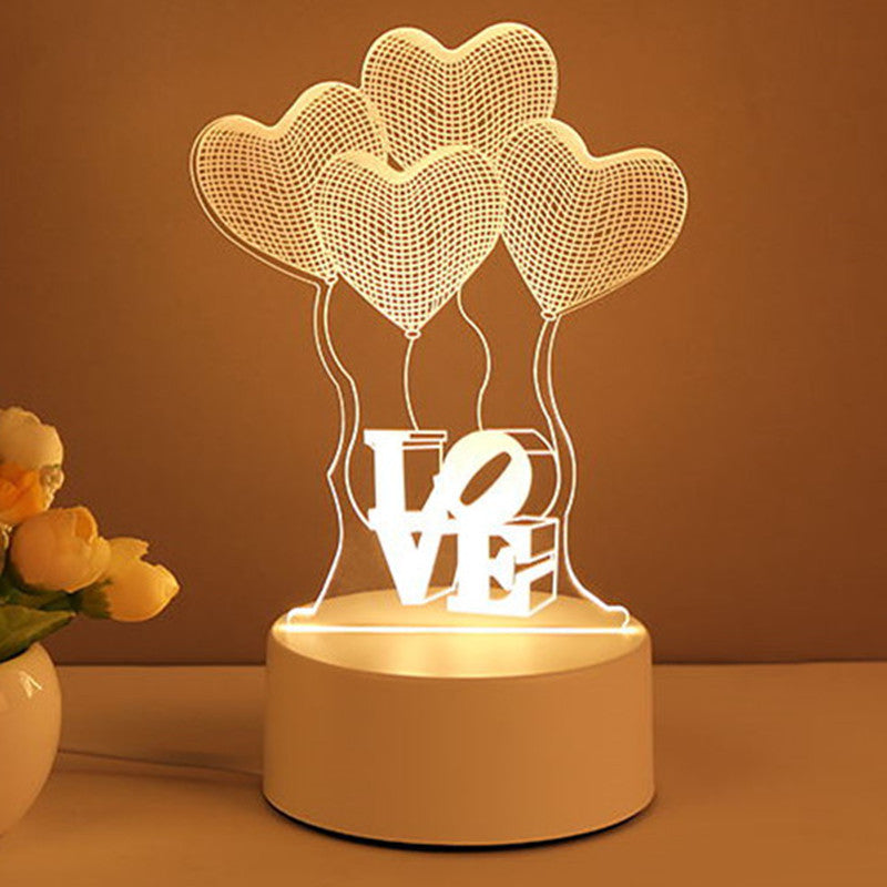 3D Acrylic USB LED Night Light | Neon Sign Room Decor & Gift Lamp – DecoRight