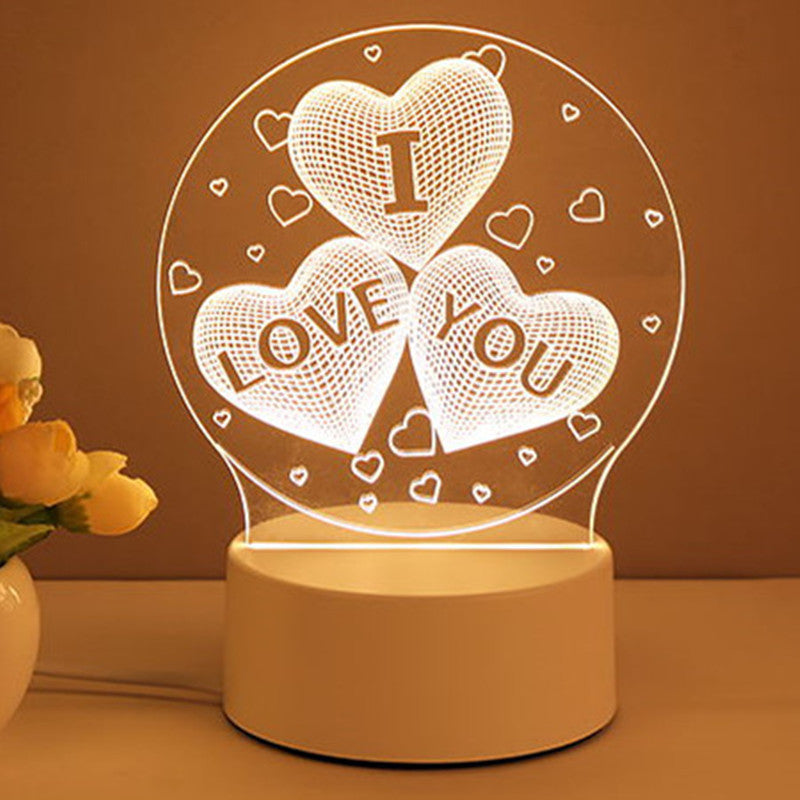 3D Acrylic USB LED Night Light | Neon Sign Room Decor & Gift Lamp – DecoRight