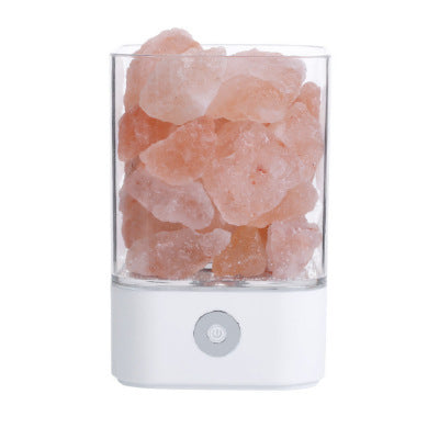 USB Crystal Light Himalayan Salt LED Lamp | Natural Air Purifier Night Light – DecoRight