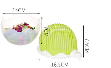 DecoRight Creative Salad Cutter Bowl – Quick Fruit & Vegetable Chopper for Healthy Meals