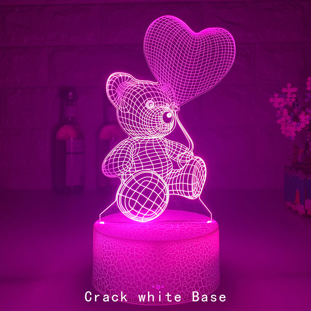 DecoRight 3D Acrylic LED Night Light | USB Neon Sign Lamp for Home & Gifts