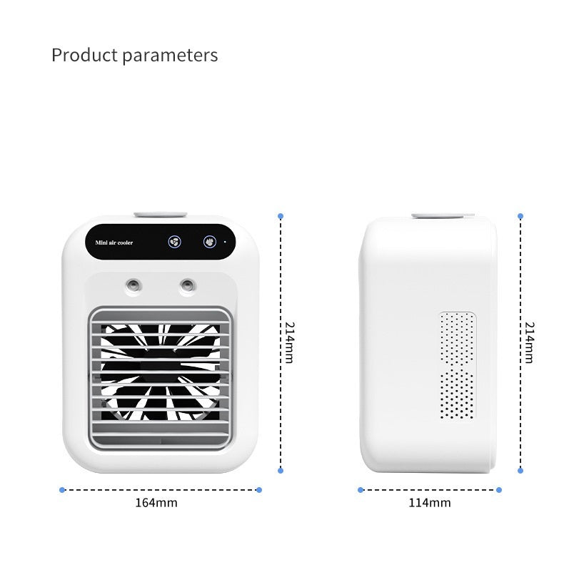 DecoRight Portable Air Conditioner Cooler Fan | USB Water Cooling Fan for Room & Office
