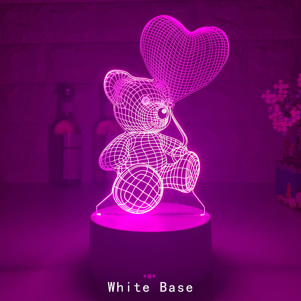 DecoRight 3D Acrylic LED Night Light | USB Neon Sign Lamp for Home & Gifts