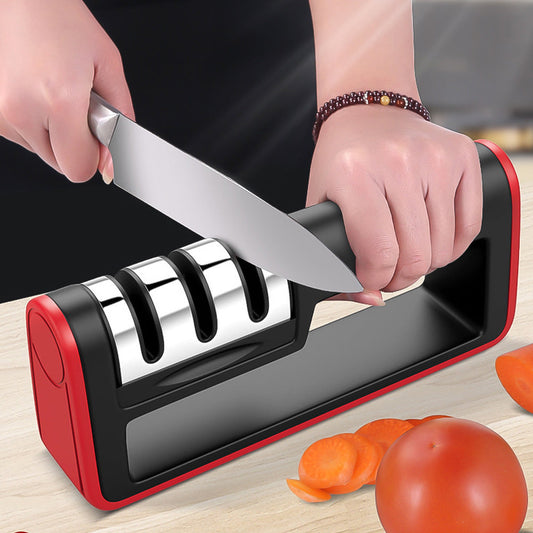 DecoRight Diamond 3-Stage Knife Sharpener – Professional Quick Kitchen Sharpening Tool