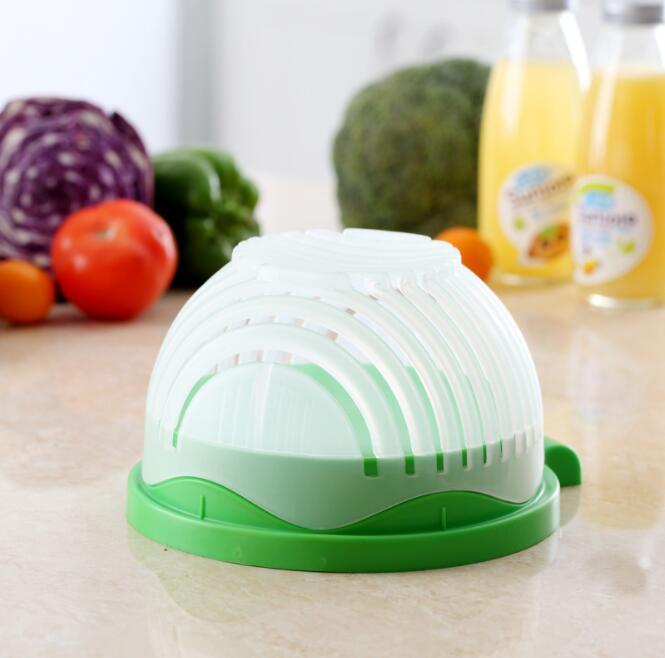 DecoRight Creative Salad Cutter Bowl – Quick Fruit & Vegetable Chopper for Healthy Meals