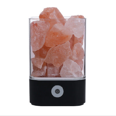 USB Crystal Light Himalayan Salt LED Lamp | Natural Air Purifier Night Light – DecoRight