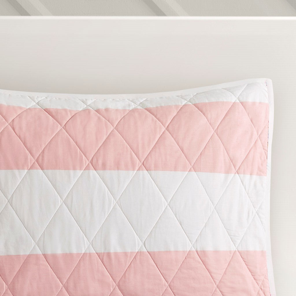 Sammie Cotton Cabana Stripe Reversible Quilt Set