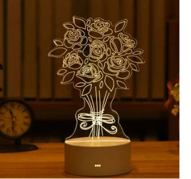 3D Acrylic USB LED Night Light | Neon Sign Room Decor & Gift Lamp – DecoRight
