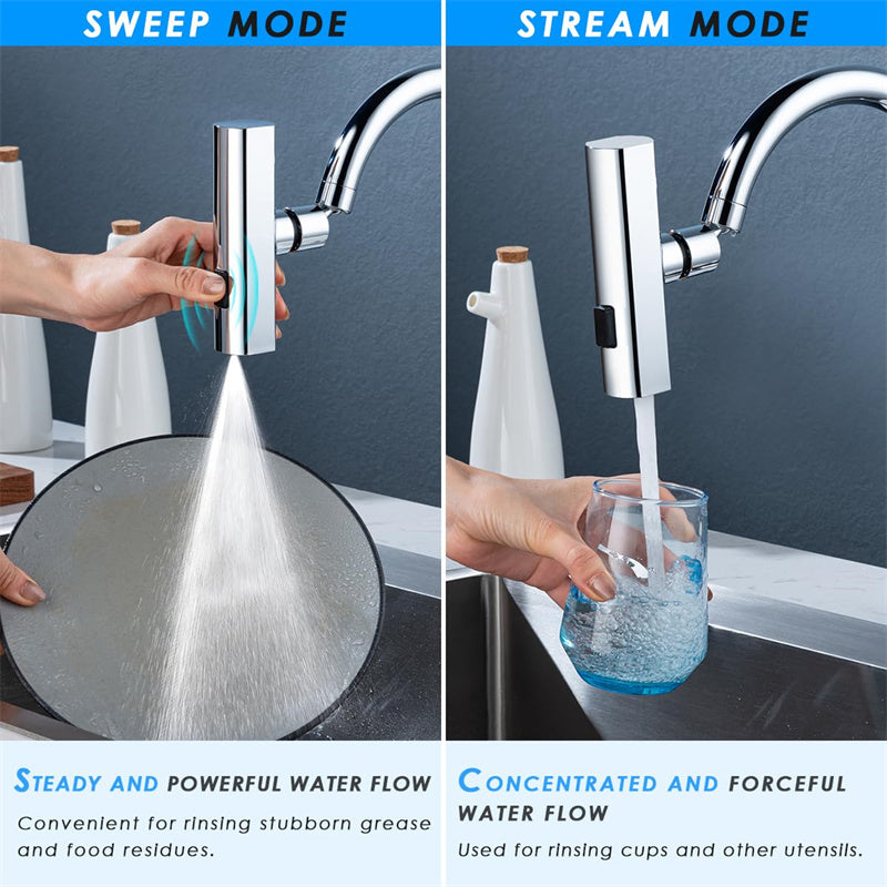 DecoRight Brass Kitchen Faucet – Modern Single Handle Sink Mixer Tap