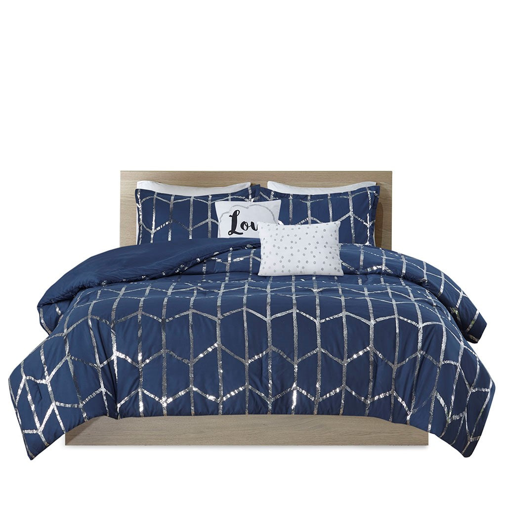 Luxuera Metallic Printed Comforter Set