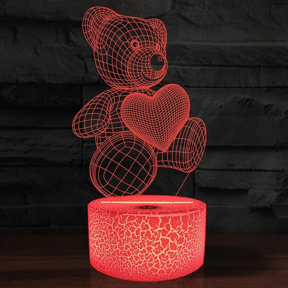 DecoRight 3D Acrylic LED Night Light | USB Neon Sign Lamp for Home & Gifts