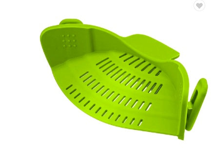 Wide-Mouth Silicone Pot Drain Strainer | DecoRight: Easy to Use & Heat Resistant