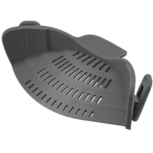 Wide-Mouth Silicone Pot Drain Strainer | DecoRight: Easy to Use & Heat Resistant